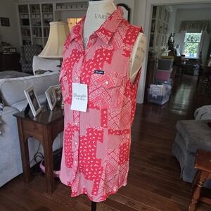 Wrangler Red Floral Patchwork Shirt